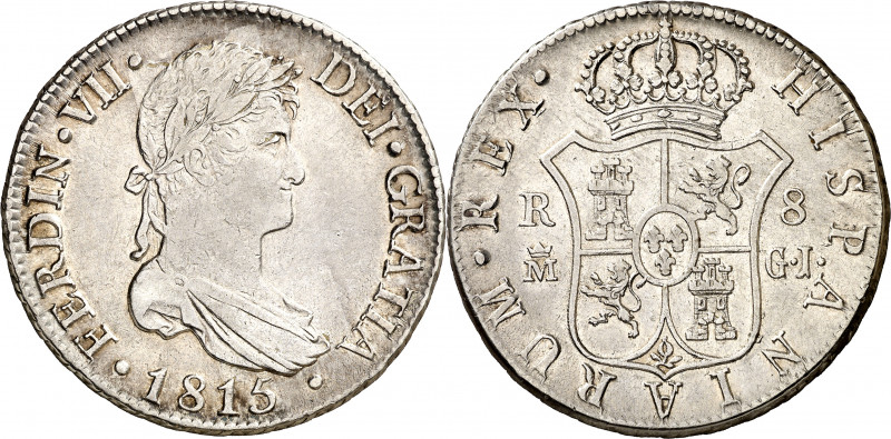 1815. Fernando VII. Madrid. GJ. 8 reales. (AC. 1269). Punto después de DEI. 26,8...