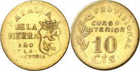 Cazalla de la Sierra (Sevilla). 10 céntimos. (AC. 43). 3,59 g. MBC-.