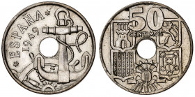 1949*1962. Franco. 50 céntimos. (AC. 27). 4,07 g. EBC.