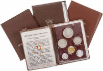 1972 a 1975. Franco. Juego de 4 carteritas de la FNMT. Proof.