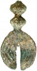 China. (1122-222 a.C.). Dinastía Zhou. Moneda wa wa o cicada. Muy rara. AE. 4,17 g. EBC.