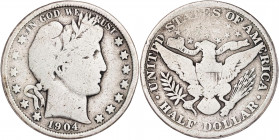 Estados Unidos. 1904. Filadelfia. 1/2 dólar. (Kr. 116). 11,74 g. BC.