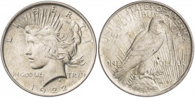 Estados Unidos. 1922. Filadelfia. 1 dólar. (Kr. 150). AG. 26,75 g. EBC.