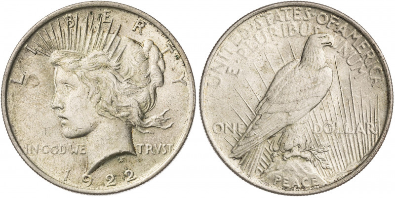 Estados Unidos. 1922. Filadelfia. 1 dólar. (Kr. 150). AG. 26,72 g. EBC/EBC+.