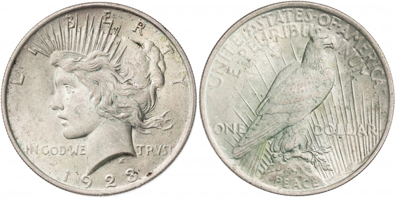 Estados Unidos. 1923. Filadelfia. 1 dólar. (Kr. 150). AG. 26,69 g. EBC+.