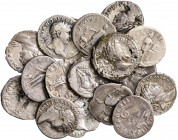 Lote de 19 denarios (Vespasiano a Alejandro Severo). A examinar. BC+/MBC+
