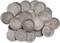 Lote de 28 monedas de 50 céntimos de fechas variadas. A examinar. BC+/EBC.