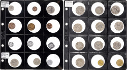 Álbum con 110 monedas de países de África, Asia y Oceanía en diversos metales. A examinar. MBC/S/C.