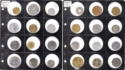 Álbum con 114 monedas de países europeos en diversos metales. A examinar. BC/EBC.