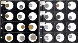 Álbum con 132 monedas de países europeos en diversos metales. A examinar. BC/S/C.