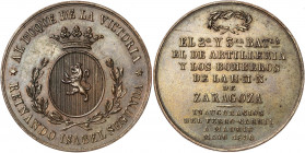 1856. (Ruiz Trapero 682) (V. 799). Bronce. 11,57 g. Ø26 mm. EBC.