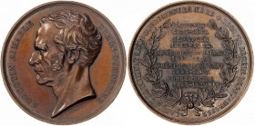Francia. 1852. Grabador: J. Wiener. Bronce. 56,73 g. Ø50 mm. EBC+.