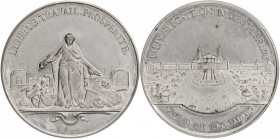 Francia. 1878. París. Exposición Universal. (Forrer IV, pág. 111). Grabador: S. Mognetti. Metal blanco. 46,29 g. Ø50 mm. Proof.