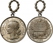 Francia. 1894. Distrito de Marennes. Saint-Pierre. Concurso agrícola. (Forrer VI, pág. 235 ss). Grabador: F. Vernon. Con anilla articulada en forma de...