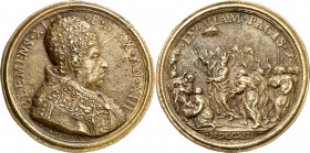 Estados Pontificios. 1713. Clemente XI (1700-1721). Medalla anual acuñada en recuerdo del fin de la Guerra de Sucesión española. (Marina Cano (Numisma...