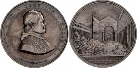 Estados Pontificios. 1823. Pío IX. Firmado: Girometti. Bronce. 63,86 g. Ø50 mm. EBC.