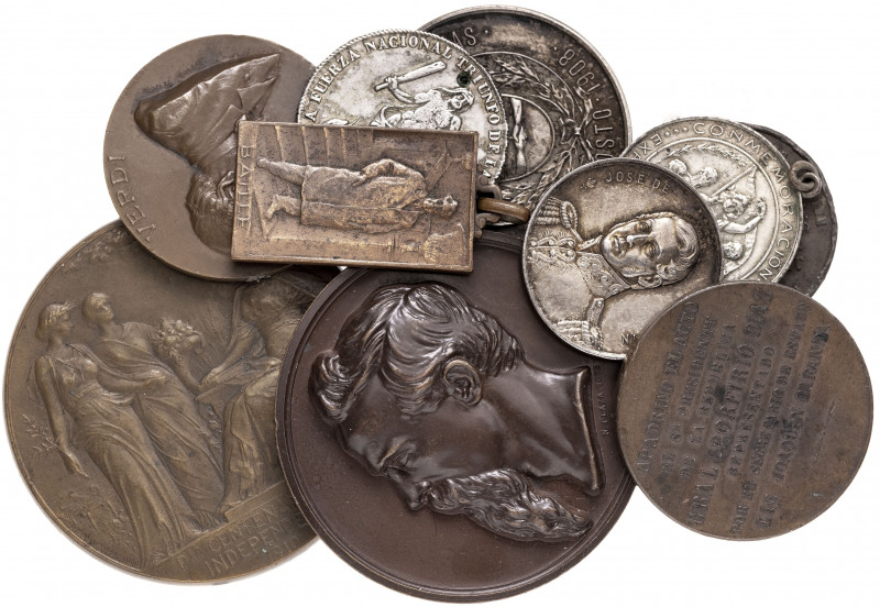 Lote de 10 medallas de los s. XVIII-XX de América Latina. EBC-/EBC+.
