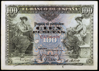 1906. 100 pesetas. (Ed. B97a) (Ed. 313a). 30 de junio. Serie C. MBC-.