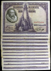 1928. 100 pesetas. (Ed. C6a) (Ed. 355a). 15 de agosto, Cervantes. Lote de 14 billetes, serie A. BC/MBC.