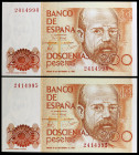 1980. 200 pesetas. (Ed. E6) (Ed. 480). 16 de septiembre, Clarín. Pareja correlaiva, sin serie. S/C-.