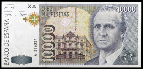 1992. 10000 pesetas. (Ed. E11a) (Ed. 485a). 12 de octubre, Juan Carlos I. Serie A. S/C-.