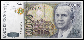 1992. 10000 pesetas. (Ed. E11a) (Ed. 485a). 12 de octubre, Juan Carlos I. Serie 1V. S/C.