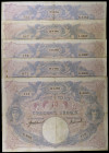 Francia. 1912 a 1914. Banco de Francia. 50 francos. (Pick. 64e). 5 billetes, todos con fechas distintas. Firmas: J. Laferriere y E. Picard. BC/BC+.