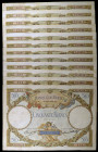 Francia. 1933. Banco de Francia. 50 francos. (Pick 80b). 12 billetes, fechas distintas. Firmas: J. Boyer y P. Strohl. MBC-/MBC.