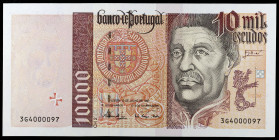 Portugal. 1997. Banco de Portugal. 10000 escudos. (Pick 191b). Lisboa 10 de julio, Infante Don Henrique. Numeración 364000097. Escaso así. S/C.