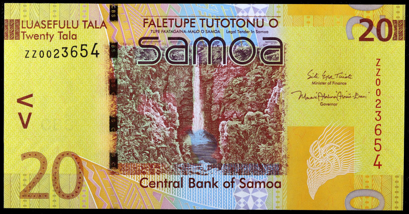 Samoa. s/d (2017). Banco Central. 20 tala. (Pick 40c). Serie 22, de reposición. ...