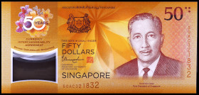 Singapur. 2017. 50 dólares. (Pick 62). Yusof bin Ishak. S/C.
