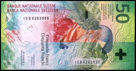 Suiza. s/d (2015). Banco Nacional. 50 francos. (Pick 77a). S/C.
