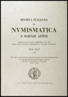 Rivista Italiana di Numismatica. 3 volúmenes (años 1992-1995).