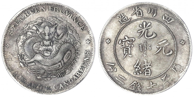 China
Qing-Dynastie. De Zong, 1875-1908
Dollar (Yuan) o.J. (1901). Provinz Sze...