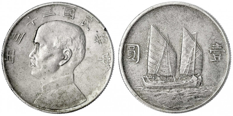 China
Republik, 1912-1949
Dollar (Yuan) Jahr 23 = 1934. sehr schön/vorzüglich,...