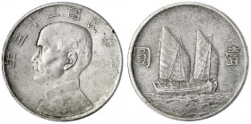 China
Republik, 1912-1949
Dollar (Yuan) Jahr 23 = 1934. sehr schön/vorzüglich, kl. Randfehler. Lin Gwo Ming 110. Yeoman 345.