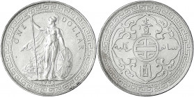 Grossbritannien
Tradedollars
Tradedollar 1903 B. vorzüglich, berieben. Krause/Mishler T5.