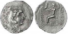 Thrakia
Odessos
Alexander III., 336 - 323 v. Chr
Tetradrachme, posthum ca. 240 v. Chr. Kopf des Herakles im Löwenskalp r./Zeus mit Adler und Zepter...