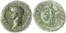 Kaiserzeit
Claudius 41-54
As 50. Kopf l./LIBERTAS AVGVSTA SC. Libertas steht frontal. 10,53 g. Stempelstellung 7 h.
sehr schön. RIC 113.
