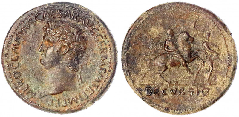 Kaiserzeit
Nero 54-68
Sesterz 63. Belorb. Kopf l./DECVRSIO. Nero zu Pferd, geh...