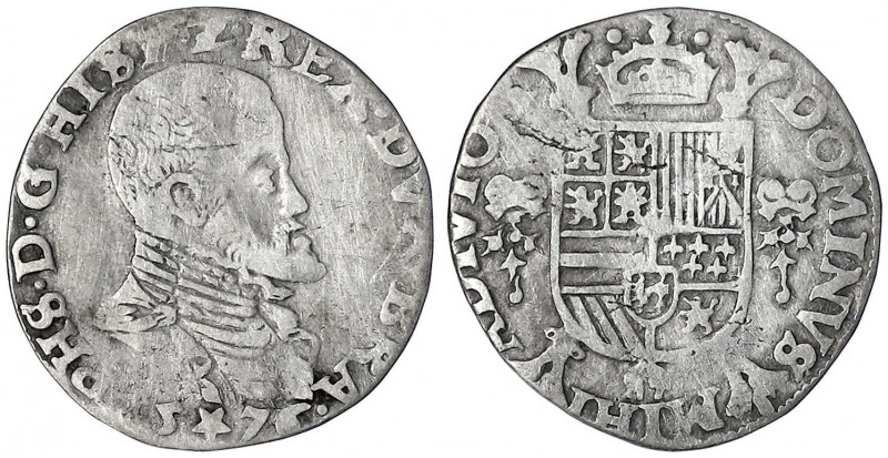 Belgien-Brabant
Philipp II., 1556-1598
1/5 Philippstaler 1576, Maastricht. fas...