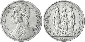 Dänisch-Westindien
Christian IX., 1863-1906
2 Francs = 40 Cents 1905. fast sehr schön. Sieg 31.