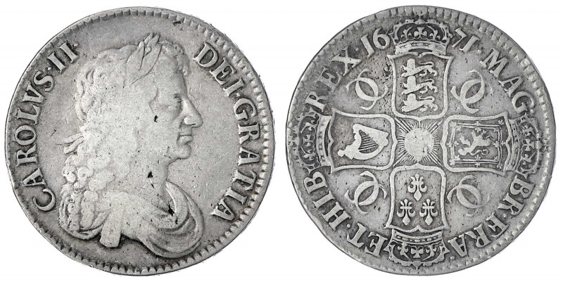 Grossbritannien
Charles II., 1660-1685
Crown 1671, 2nd bust.
schön. Seaby 335...