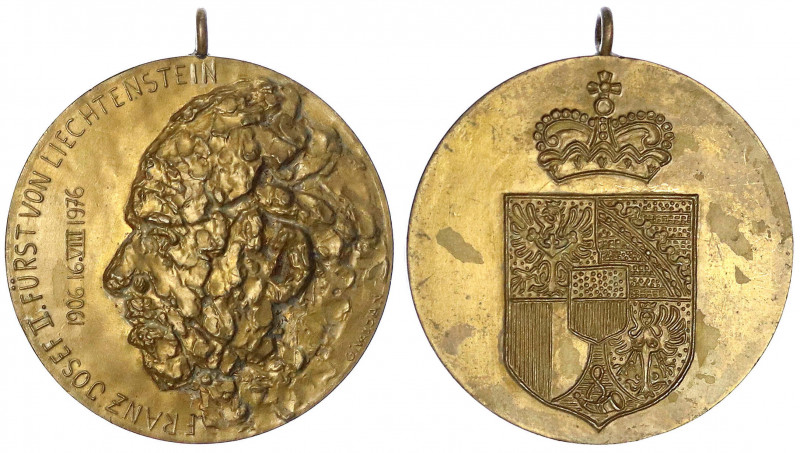 Liechtenstein
Franz Joseph II., 1938-1989
Tragbare Bronzemedaille 1976 von Giv...