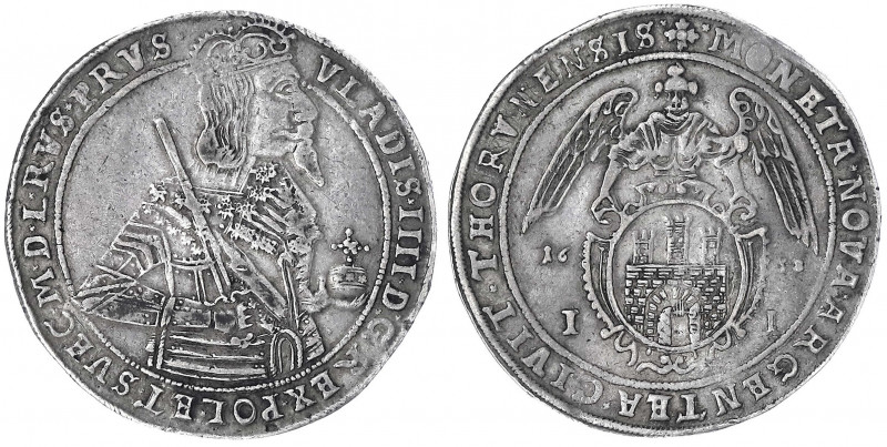 Polen-Thorn
Wladislaw IV. 1633-1648
Taler 1638 II, Bromberg. sehr schön, kl. K...