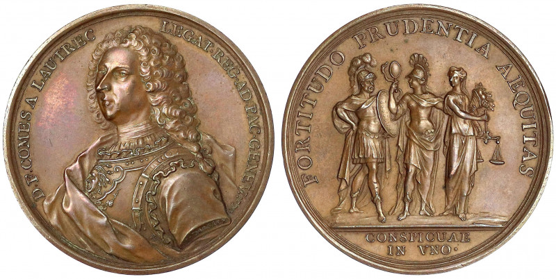 Schweiz-Genf, Stadt
Bronzemedaille 1738 von Dassier, auf den französ. Gesandten...