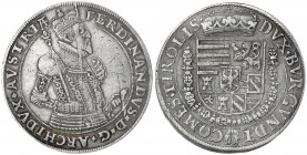 Haus Habsburg
Erzherzog Ferdinand II., 1564-1595
Reichstaler o.J. Hall. Mit ausladendem Brustschild.
sehr schön, leichter Stempelfehler, selten. Vo...