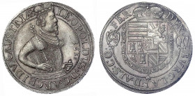 Haus Habsburg
Erzherzog Leopold V., 1619-1632
Reichstaler 1631, Ensisheim.
vorzügliches Prachtexemplar mit schöner Patina. Voglhuber 181 V. var.. D...