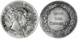 Bayern
Maximilian IV. (I.) Joseph, 1799-1806-1825
1/2 Schulpreistaler o.J. vorzüglich. Jaeger 19. AKS 64.