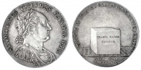 Bayern
Maximilian IV. (I.) Joseph, 1799-1806-1825
Konventionstaler 1818. Charta Magna Bavariae.
vorzüglich, min. berieben, schöne Patina. Jaeger 15...
